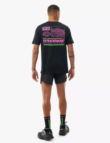 Áo Chạy Bộ Nam Compressport Training SS Tshirt M UTMB 2026 - Black