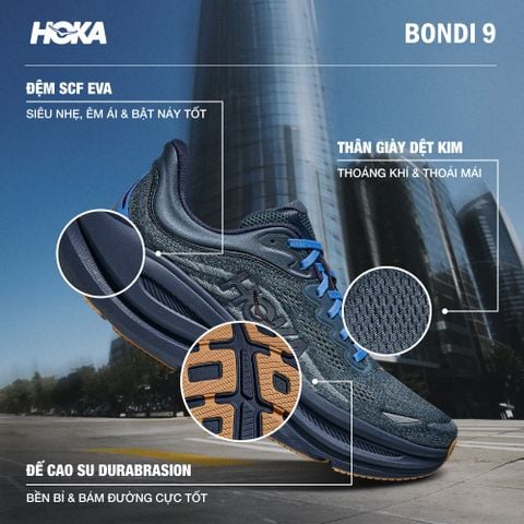 Giày Chạy Bộ Nam Hoka Bondi 9 - FDNV