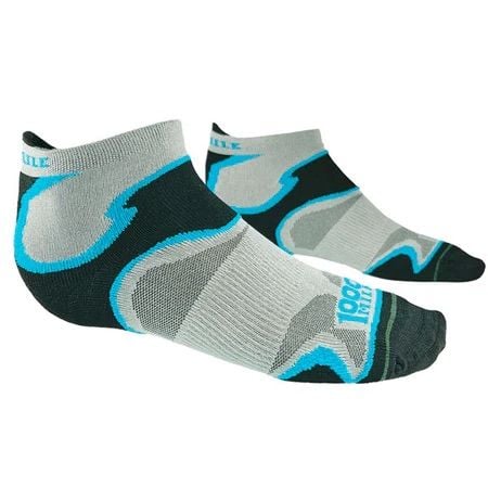Tất Chạy Bộ 2 lớp 1000 Miles Fusion Socklet Repreve - Silver/Kingfisher