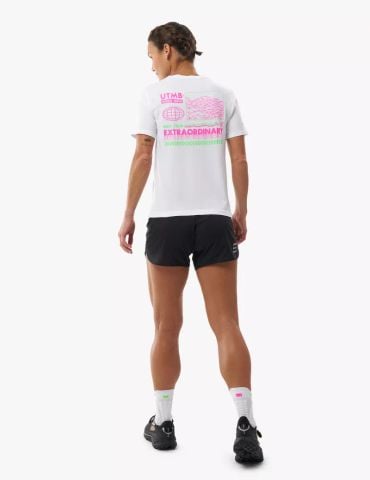 Áo Chạy Bộ Nữ Compressport Training SS Tshirt W UTMB 2026 - WHITE