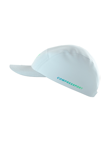 Mũ Thể Thao Compressport 5 Panel Cap (one size) - STAR WHITE/BLUE-GREEN