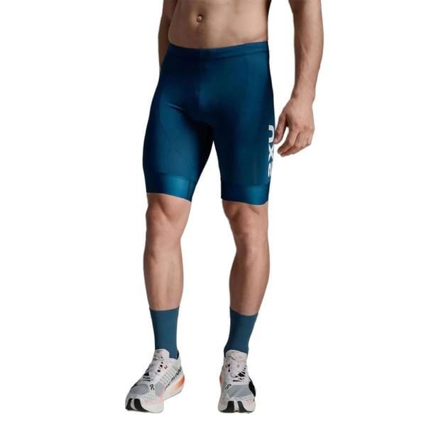 Quần Ba Môn Phối Hợp Nam 2XU Aero 9" Tri Shorts - MAJ/WHT
