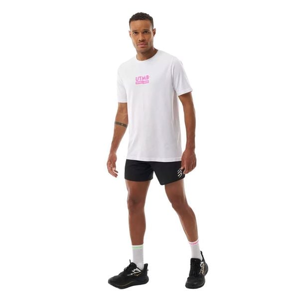 Áo Chạy Bộ Compressport Training SS Tshirt M - UTMB 2026 - White