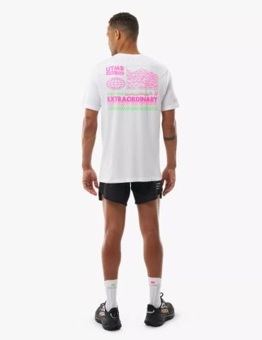 Áo Chạy Bộ Compressport Training SS Tshirt M - UTMB 2026 - White