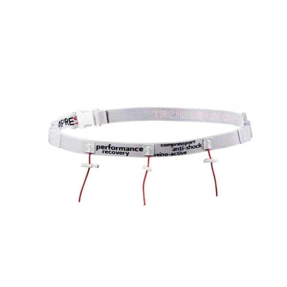  Dây Đeo BIB Compressport Race Belt Unisex - White 