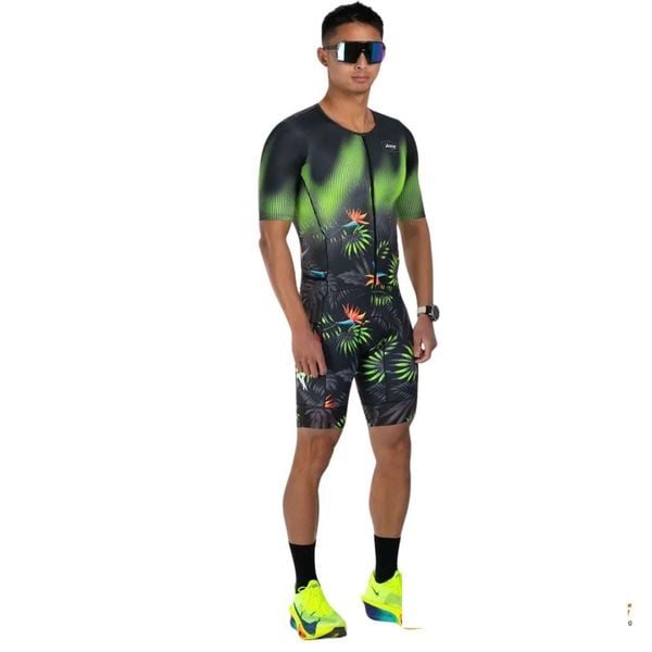 Bộ Quần Áo Ba Môn Zoot Men's Ltd Tri Aero Fz Racesuit - Tropical Magic