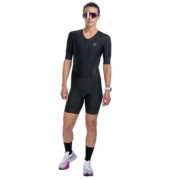 Bộ Quần Áo Ba Môn Nữ Zoot Women's Elite Tri Aero Fz Racesuit - Jet Black