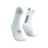  Tất Chạy Bộ Compresspot Pro Racing Socks v4.0 Ultralight Run High - WHITE/Black 