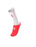  Tất Đạp Xe Compressport Pro Racing Socks v4.0 Bike IRONMAN 2026 - White/Neon Red 