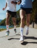  Tất Chạy Bộ Compressport Pro Racing Socks v4.0 Run High IRONMAN 2026 - White/Neon Red 