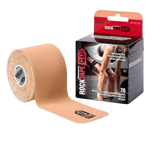 Băng Dán Cơ Thể Thao ROCKTAPE STD Pre-Cut Tape - Beige
