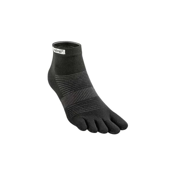 Tất xỏ ngón chạy bộ Injinji Run Lightweight Mini-Crew - Black