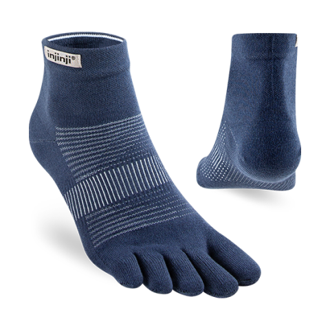 Tất Xỏ Ngón Chạy Bộ Injinji Run Lightweight Mini-Crew - Navy