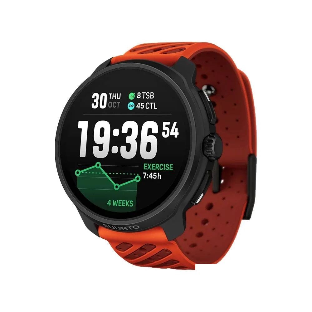  Đồng Hồ Thể Thao GPS Suunto Race 2 Stainless Steel - Coral Orange 