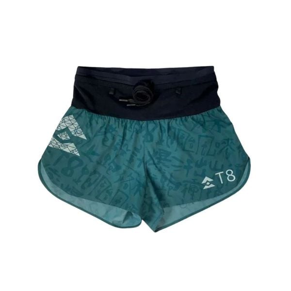 Quần Chạy Bộ Nữ T8 Women's Sherpa Shorts - Inked Teal