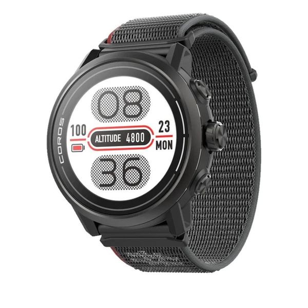 Đồng hồ chạy bộ, thể thao GPS Coros Apex 2 - Đen