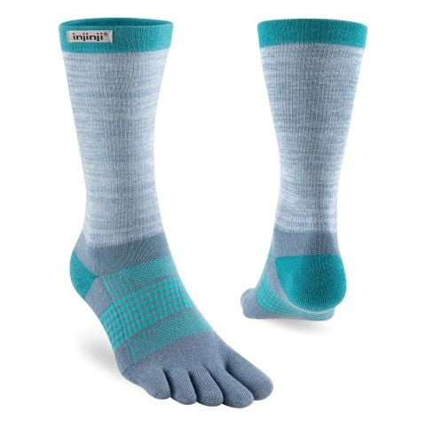 Tất Xỏ Ngón Chạy Địa Hình Injinji Women TRAIL Midweight Crew - Aqua