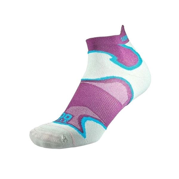 Tất Chạy Bộ 2 lớp 1000 Mile Fusion Double Layer Socklet - Purple/Kingfisher