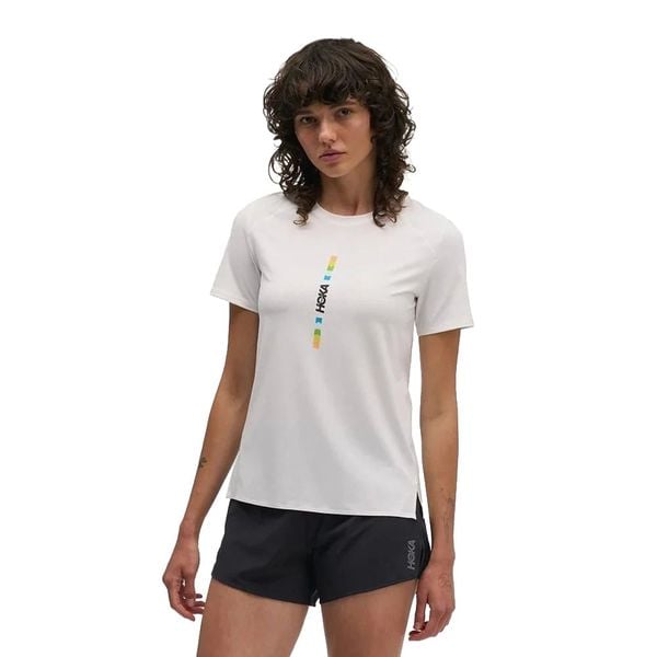 Áo Thun Nữ Hoka Everyrun Short-Sleeve Joy Printed - WHTM