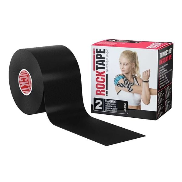 Băng Dán Cơ Thể Thao ROCKTAPE STD Tape 5cm x 5m - Black