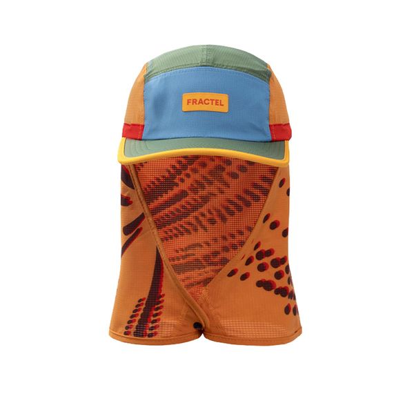 Mũ Chạy Bộ Trùm Gáy Fractel Legionnaire - Orange Orbit