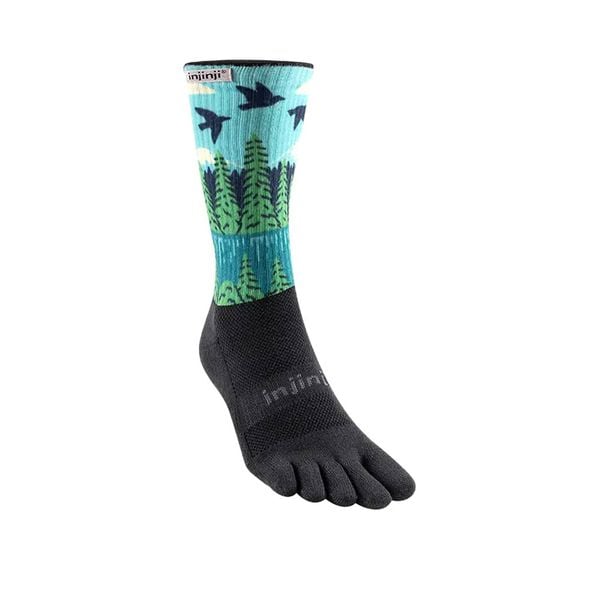 Tất Xỏ Ngón Chạy Địa Hình Injinji Spectrum TRAIL Midweight Crew - Cascades