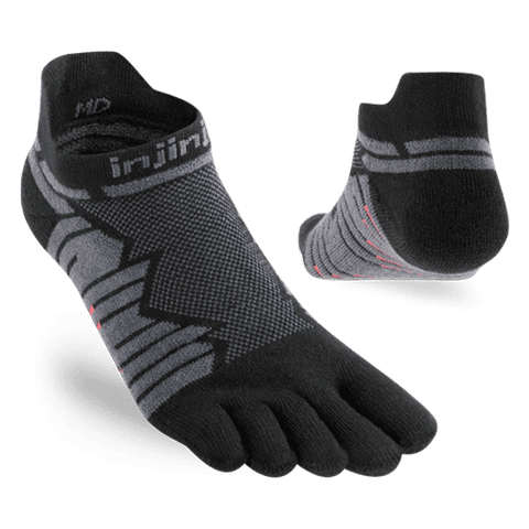 Tất Xỏ Ngón Chạy Đường Dài Injinji Ultra Run No Show - Onyx