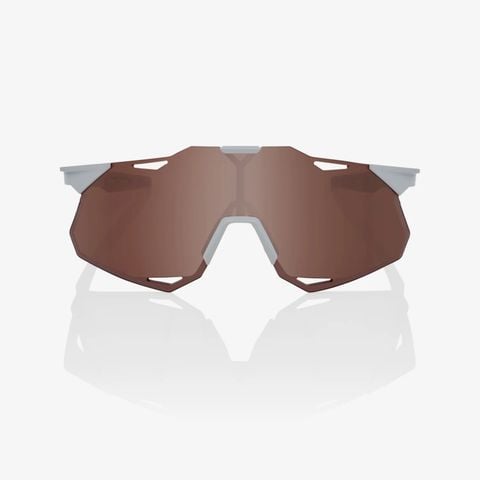 Kính 100% Hypercraft XS -Matte Stone Grey-HiPER® Crimson Silver Mirror