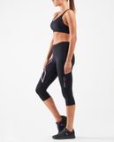  Quần Bó Cơ Chạy Bộ Nữ 2XU AF MCS COMP 3/4 TIGHTS - BLK/URF 