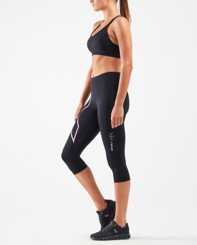 Quần Bó Cơ Chạy Bộ Nữ 2XU AF MCS COMP 3/4 TIGHTS - BLK/URF