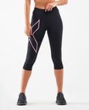  Quần Bó Cơ Chạy Bộ Nữ 2XU AF MCS COMP 3/4 TIGHTS - BLK/URF 
