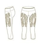  Quần Bó Cơ Chạy Bộ Nữ 2XU Light Speed Mid-Rise Comp 3/4 - BLK/GRF 