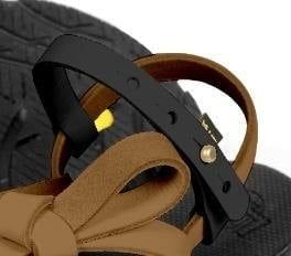 Quai Dép Luna Sandals Leather Tech Straps (pair)