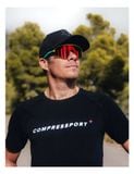  Mũ Thể Thao Compressport Trucker Cap - Black/Black Reflective 