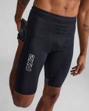  Quần Bó Cơ Nam 2XU Light Speed React Compression Shorts - BLK/WRF 