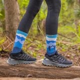  Tất Xỏ Ngón Chạy Bộ Injinji Artist Designed Women's Trail Midweight Crew - Denali 