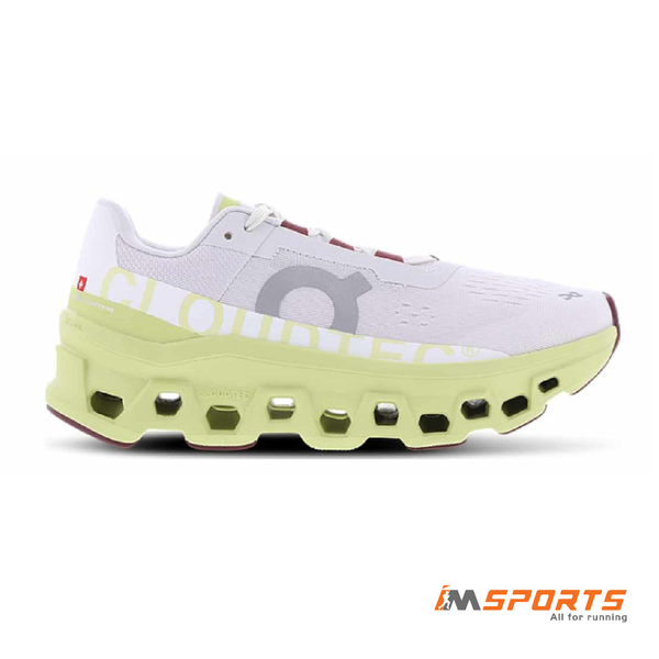 Giày Chạy Bộ Nữ On Running Cloudmonster - White/Yellow