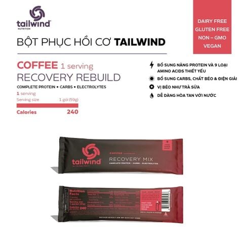 Bột dinh dưỡng Tailwind Rebuild Recovery - 1 Serving - vị Coffee