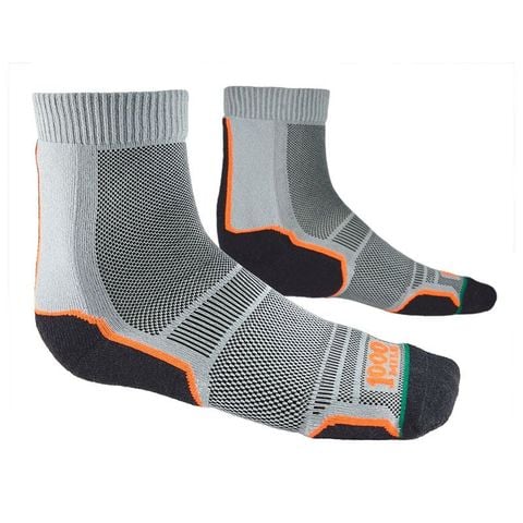 Tất chạy địa hình 1000 Mile Trail Sock Twin Pack (Bộ 2 đôi) - Grey/Purple + Grey/Blue