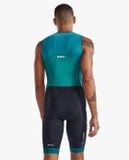  Bộ Quần Áo Ba Môn Nam 2XU Light Speed Front Zip Trisuit - Forest Green/Raft 
