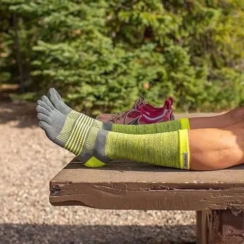 Tất Xỏ Ngón Injinji Women Trail Midweight Crew - Lightning