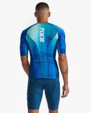  Áo Ba Môn Phối Hợp Triathlon 2XU Aero Tri Sleeved Top - SPG/MAJ 