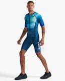  Áo Ba Môn Phối Hợp Triathlon 2XU Aero Tri Sleeved Top - SPG/MAJ 
