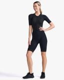  Bộ Quần Áo Ba Môn Phối Hợp Nữ 2XU Light Speed Sleeved Trisuit - Black/Gold 