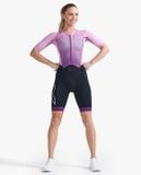  Bộ Quần Áo Ba Môn Phối Hợp Nữ 2XU Light Speed Sleeved Trisuit - Wood Violet/Pastel Pink 