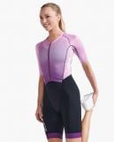  Bộ Quần Áo Ba Môn Phối Hợp Nữ 2XU Light Speed Sleeved Trisuit - Wood Violet/Pastel Pink 
