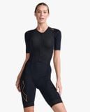  Bộ Quần Áo Ba Môn Phối Hợp Nữ 2XU Light Speed Sleeved Trisuit - Black/Gold 