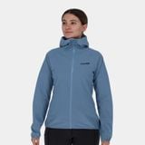  Áo Chạy Địa Hình Chống Nước Nữ INOV8 Stormshell FZ V2 - Blue Grey 
