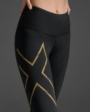  Quần Bó Cơ Nữ 2XU Light Speed Mid-Rise Compression Tights - BLK/GRF 