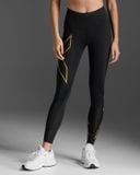  Quần Bó Cơ Nữ 2XU Light Speed Mid-Rise Compression Tights - BLK/GRF 